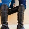 Alig Tannery PREORDER Black Knight — Wide Calf Leather Western Boots 2 Alig Tannery PREORDER Black Knight — Wide Calf Leather Western Boots
