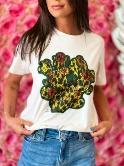 4B Custom Designs LLC Leopard Cactus T Shirt New Arrivals