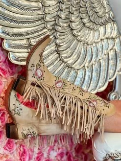 Lane Boots New Arrivals Wallflower Boho Fringe Boot By Lane - Shadow Bone