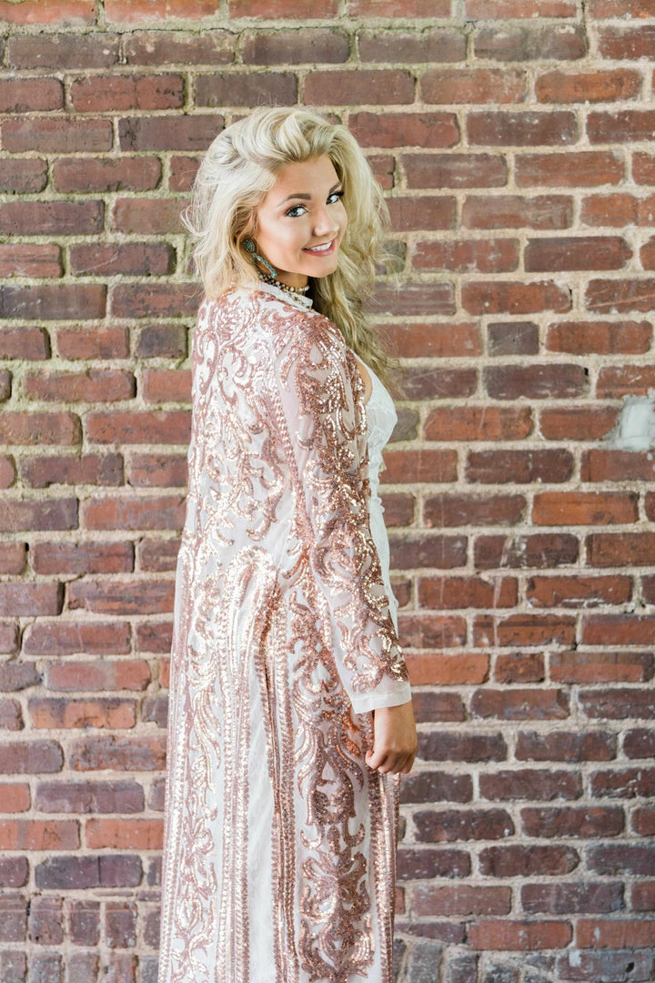 Dongguan Haohoo Clothing CO., Ltd Pre-Orders PREORDER The Royal Sequin Duster - Rose Gold 12 Dongguan Haohoo Clothing CO., Ltd Pre-Orders PREORDER The Royal Sequin Duster - Rose Gold