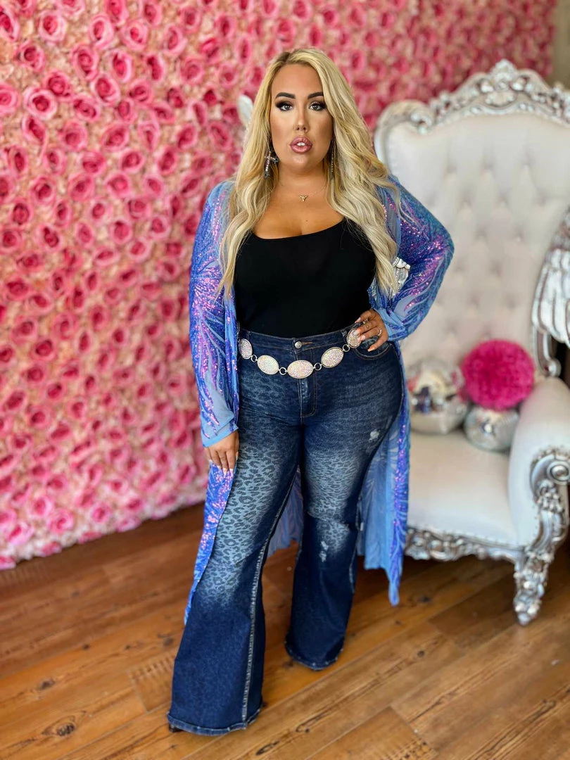 Dongguan Haohoo Clothing CO., Ltd PREORDER The Royal Sequin Duster - Unicorn 4 Dongguan Haohoo Clothing CO., Ltd PREORDER The Royal Sequin Duster - Unicorn