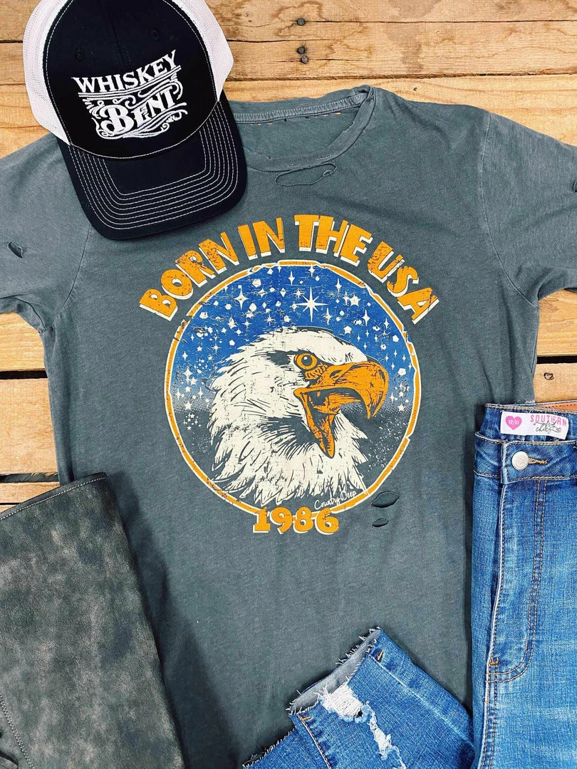 Country Deep Born In The USA Tee Tees 4 Country Deep Born In The USA Tee Tees