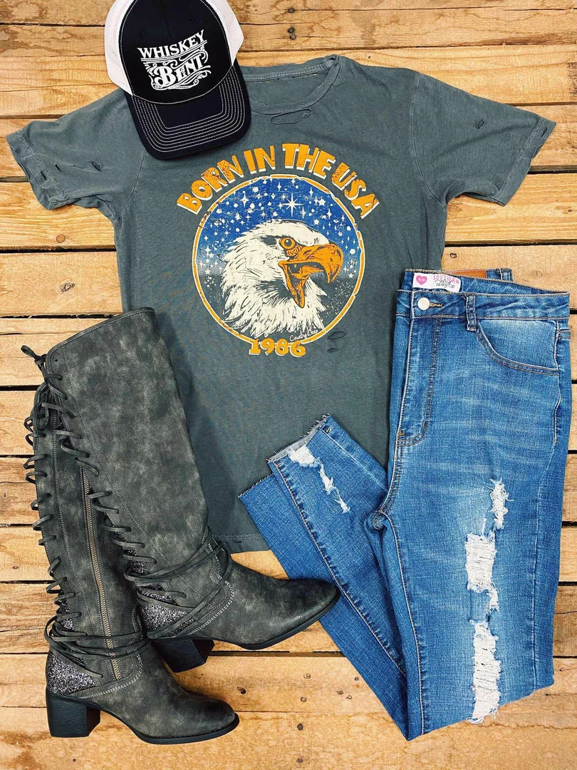 Country Deep Born In The USA Tee Tees 5 Country Deep Born In The USA Tee Tees