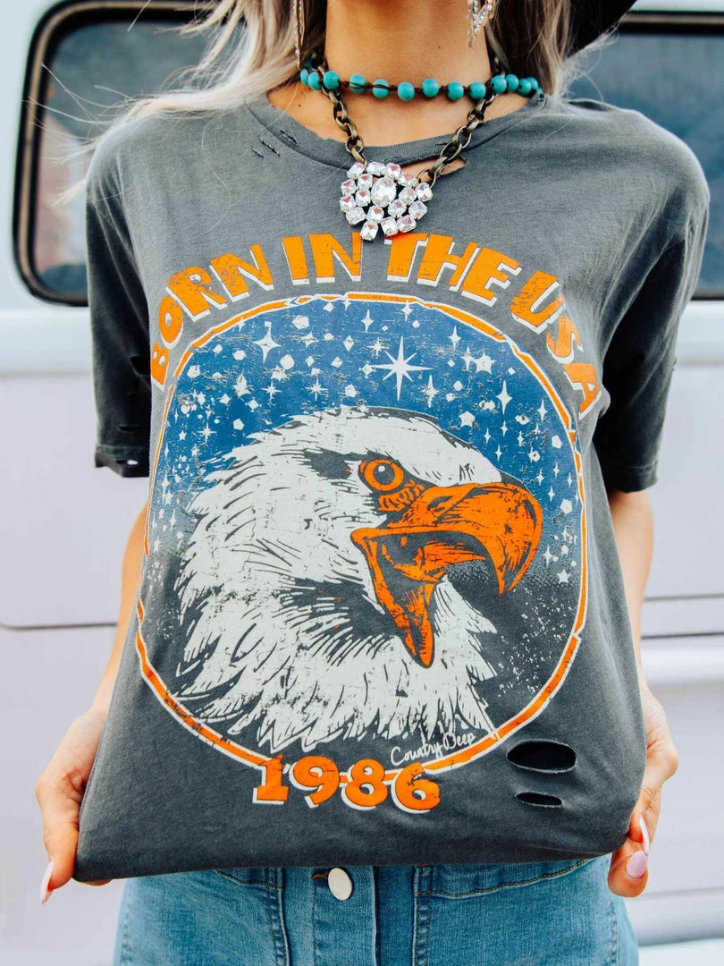 Country Deep Born In The USA Tee Tees 3 Country Deep Born In The USA Tee Tees