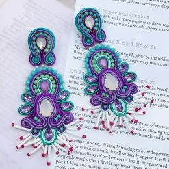Treasure Jewels, Inc. New Arrivals These Are My Purple And Turquoise Beaded Earrings