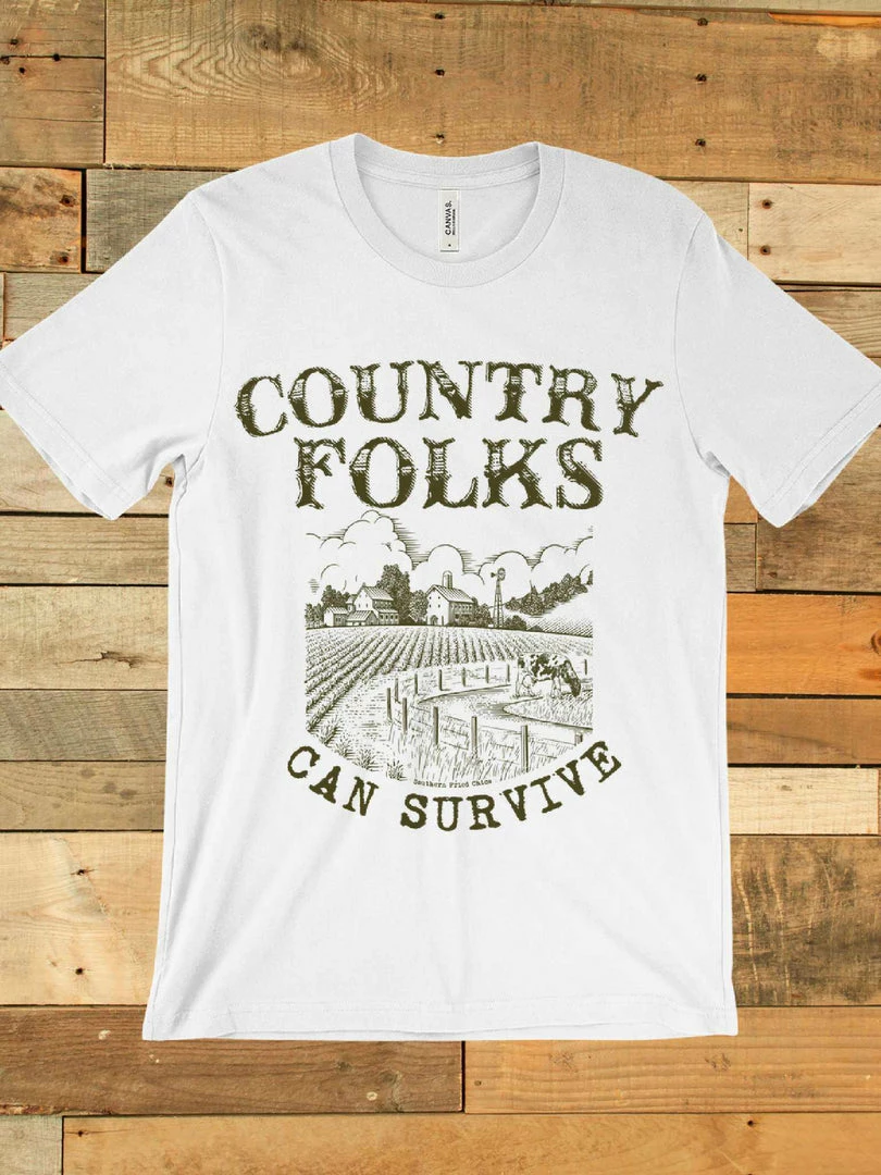 GTN Country Folks Can Survive Tee 5 GTN Country Folks Can Survive Tee