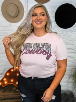 Bling-A-Gogo Dibs On The Cowboy Tee - Faded Pink 7 Bling-A-Gogo Dibs On The Cowboy Tee - Faded Pink