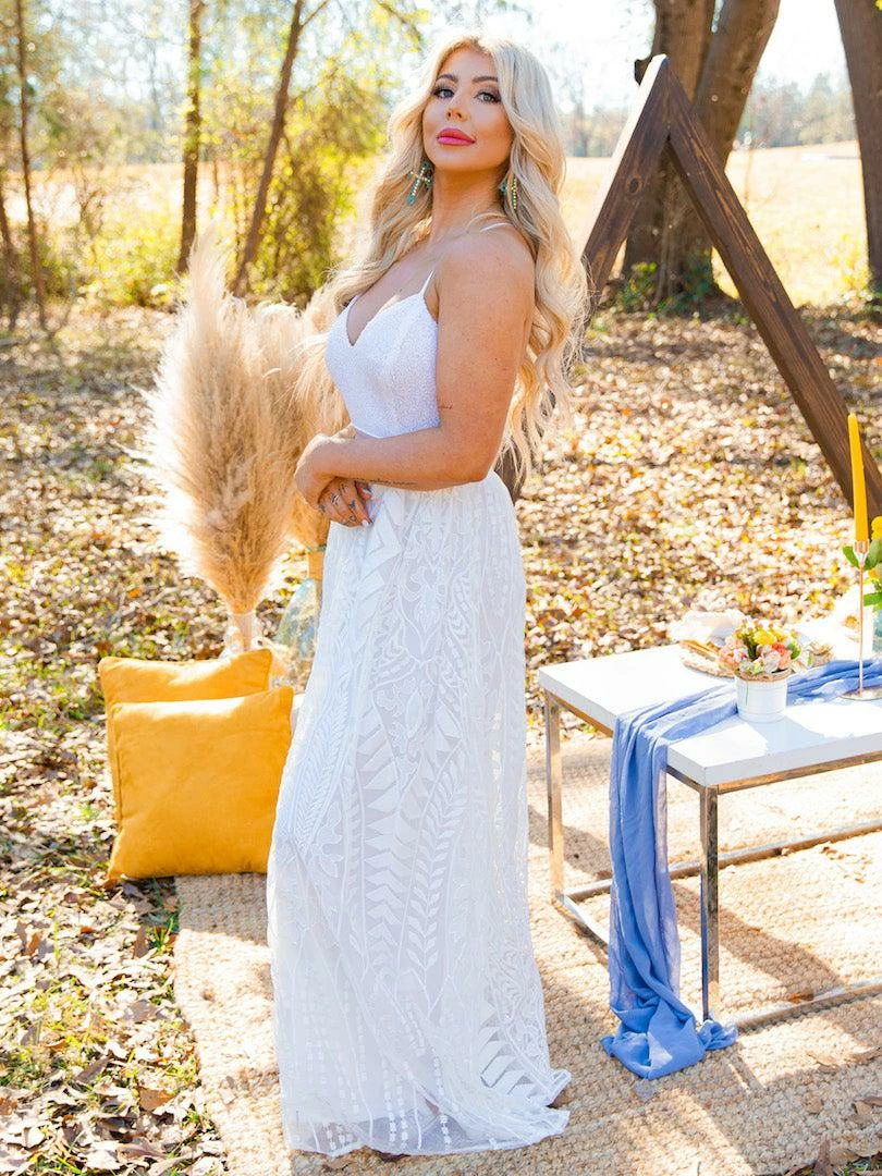 D & J Industries Dreaming Of Love — Western Wedding Dress In White Bridal 4 D & J Industries Dreaming Of Love — Western Wedding Dress In White Bridal