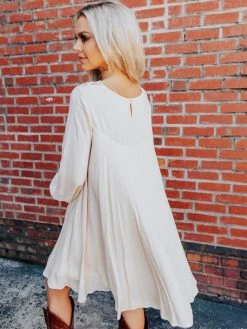 D & J Industries Sale! Every Little Thing Dress - Ivory