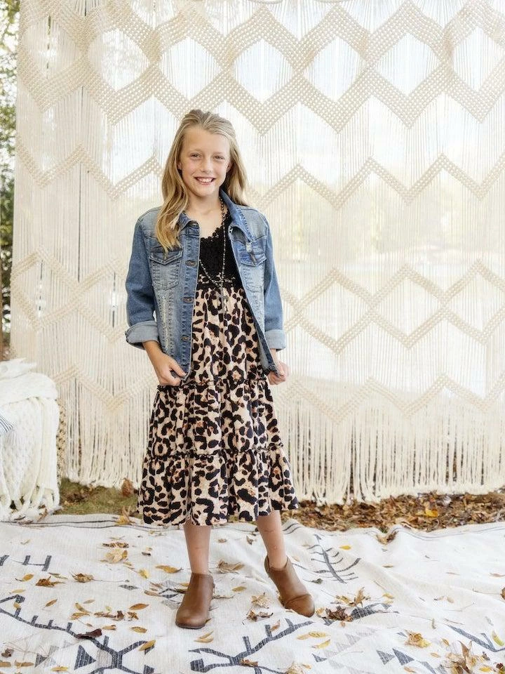 Dongguan Haohoo Clothing CO., Ltd Sale! Girls Southbound Dress - Black Top With Leopard Skirt 16 Dongguan Haohoo Clothing CO., Ltd Sale! Girls Southbound Dress - Black Top With Leopard Skirt