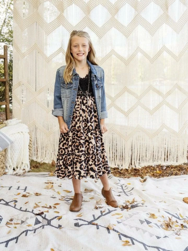 Dongguan Haohoo Clothing CO., Ltd Sale! Girls Southbound Dress - Black Top With Leopard Skirt 6 Dongguan Haohoo Clothing CO., Ltd Sale! Girls Southbound Dress - Black Top With Leopard Skirt