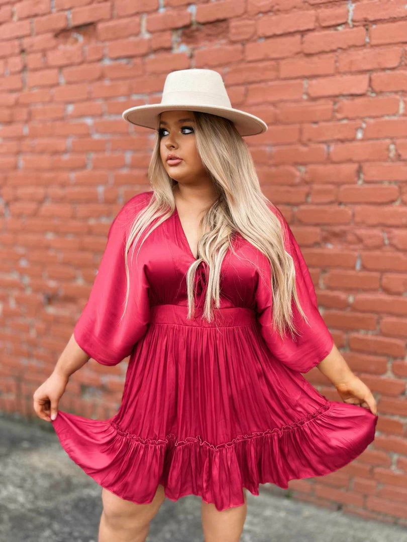 Dongguan Haohoo Clothing CO., Ltd Hard To Forget Dress - Burgundy Sale! 3 Dongguan Haohoo Clothing CO., Ltd Hard To Forget Dress - Burgundy Sale!