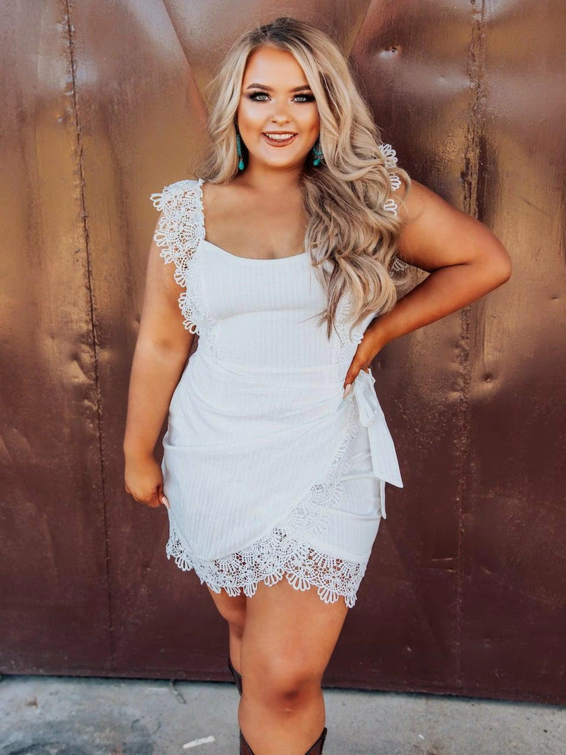 D & J Industries Hello Beautiful Dress - White Sale! 3 D & J Industries Hello Beautiful Dress - White Sale!