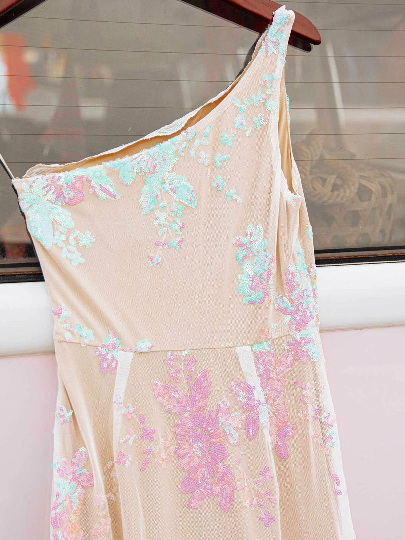 D & J Industries Hollywood Nights Sequin Dress - Pink Iridescent 12 D & J Industries Hollywood Nights Sequin Dress - Pink Iridescent