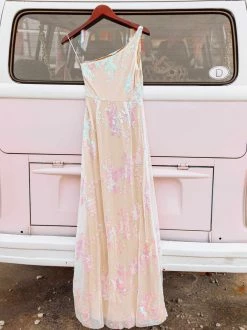 D & J Industries Hollywood Nights Sequin Dress - Pink Iridescent 21 D & J Industries Hollywood Nights Sequin Dress - Pink Iridescent