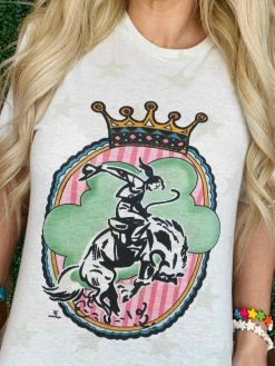 4B Custom Designs LLC New Arrivals Cowgirl Queen Star T Shirt