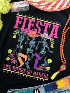 Miss Mud Pie Fiesta T-shirt - Black