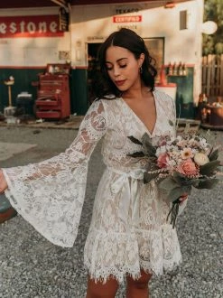 Southern Fried Chics Bridal Lacey Belle Dress - White