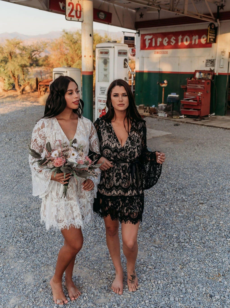 Southern Fried Chics Bridal Lacey Belle Dress - White 10 Southern Fried Chics Bridal Lacey Belle Dress - White