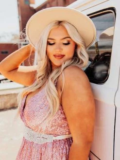 D & J Industries Livin' The Dream Dress - Cinnamon Sequin