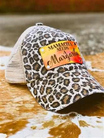 Country Rogue Mamacita Needs A Margarita - Leopard Ball Cap 3 Country Rogue Mamacita Needs A Margarita - Leopard Ball Cap