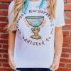 Miss Mud Pie Maybe Margaritas Are Addicted To Me Tee - White Tees 2 Miss Mud Pie Maybe Margaritas Are Addicted To Me Tee - White Tees