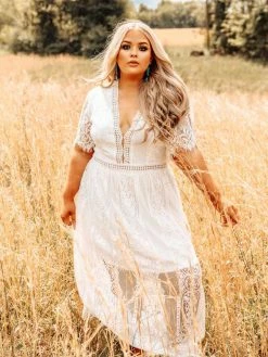 D & J Industries Nobody But You Dress - White