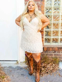 D & J Industries Bridal One Of The Good Ones — Boho Mini Dress In White