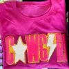 Bling-A-Gogo New Arrivals Pink Cowgirl Patch T-shirt - Pink
