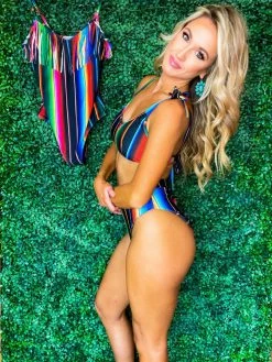 Sylon Fashion Co, Ltd New Arrivals Bikini Bottom High Waisted Aztec Print