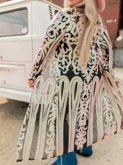Dongguan Haohoo Clothing CO., Ltd PREORDER The Royal Sequin Duster - Bubblegum Pre-Orders 18 Dongguan Haohoo Clothing CO., Ltd PREORDER The Royal Sequin Duster - Bubblegum Pre-Orders
