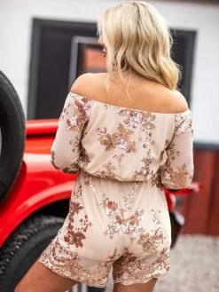 D & J Industries Co., LTD. Buy You A Round — Romper Dress In Pink Clothing