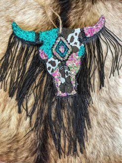 Southern Custom Designs Seriously Sassy Steer Fringe Freshie