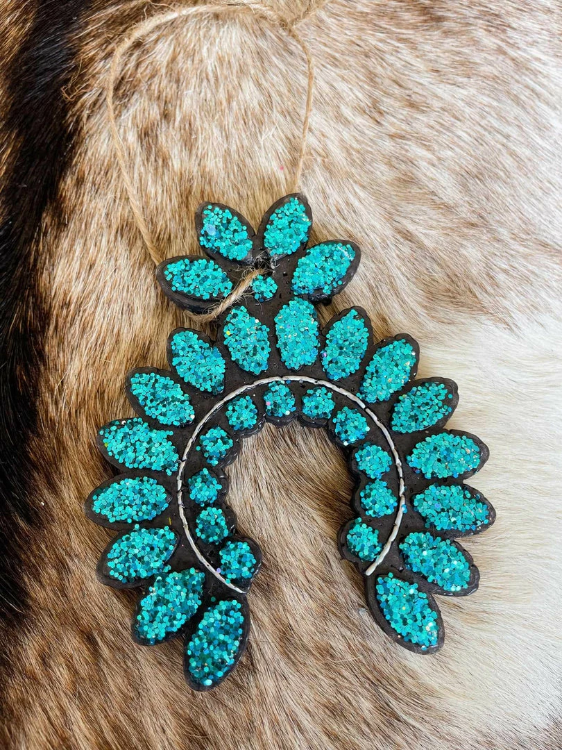 Southern Custom Designs Turquoise Squash Blossom Freshie Accessories 4 Southern Custom Designs Turquoise Squash Blossom Freshie Accessories