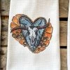 Miss Mud Pie Crooked Horn And Heart Hand Towel 2 Miss Mud Pie Crooked Horn And Heart Hand Towel
