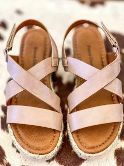 Olem Shoe Corporation Better In Nude Sandal Platform