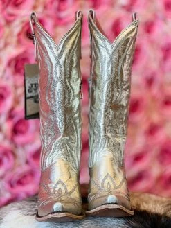 Cheap southernfriedchics Store 28 Lane Boots Nighthawk Boot By Lane - Champagne Metallic New Arrivals