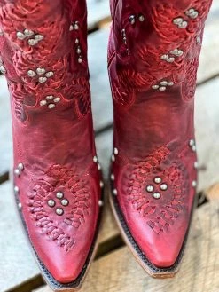 Cheap southernfriedchics Store 21 Lane Boots Cossette Boot By Lane - Smoldering Ruby New Arrivals