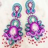 Treasure Jewels, Inc. New Arrivals These Are My Purple And Turquoise Beaded Earrings