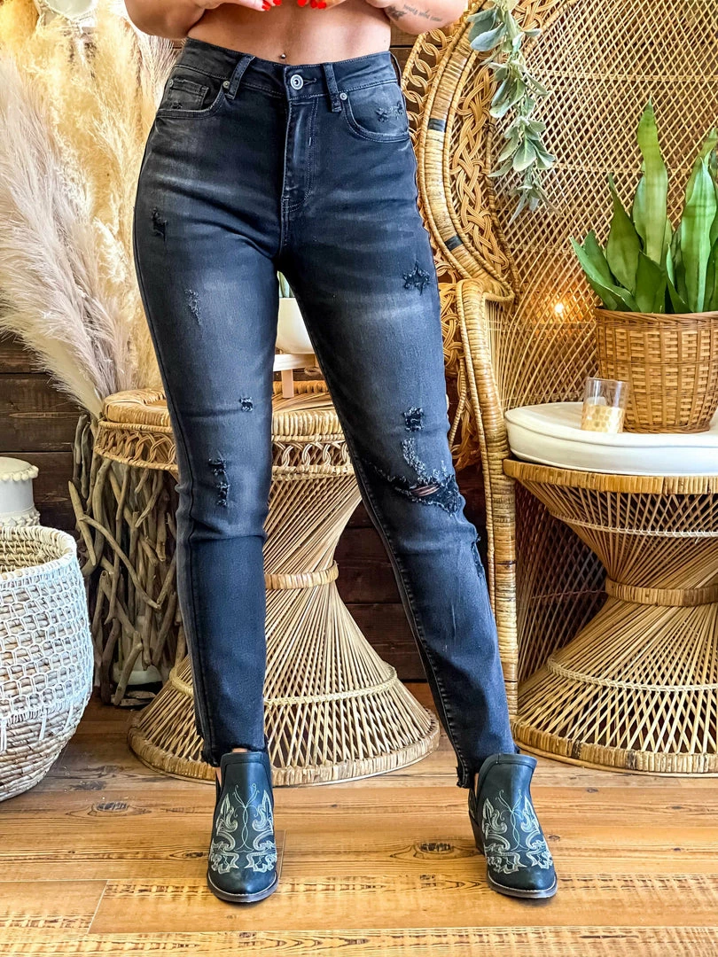 Special A New Arrivals High Rise Relaxed Distressed Skinny Jeans 3 Special A New Arrivals High Rise Relaxed Distressed Skinny Jeans