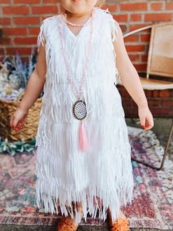 D & J Industries Promise Forever Dress - White