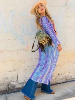 Dongguan Haohoo Clothing CO., Ltd PREORDER The Royal Sequin Duster — Iridescent Purple 15 Dongguan Haohoo Clothing CO., Ltd PREORDER The Royal Sequin Duster — Iridescent Purple