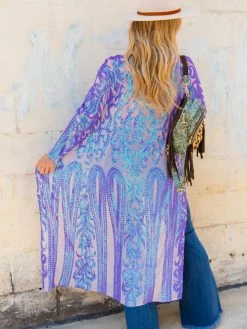 Dongguan Haohoo Clothing CO., Ltd PREORDER The Royal Sequin Duster — Iridescent Purple 14 Dongguan Haohoo Clothing CO., Ltd PREORDER The Royal Sequin Duster — Iridescent Purple