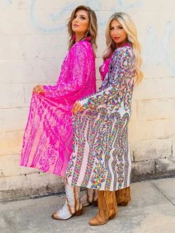 Dongguan Haohoo Clothing CO., Ltd PREORDER The Royal Sequin Duster - Hot Pink 11 Dongguan Haohoo Clothing CO., Ltd PREORDER The Royal Sequin Duster - Hot Pink