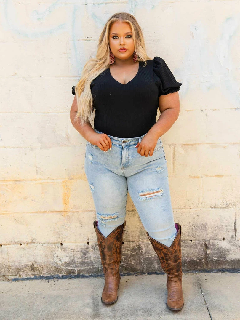 D & J Industies Co., LTD. New Arrivals Bubble Bodysuit - Black 6 D & J Industies Co., LTD. New Arrivals Bubble Bodysuit - Black