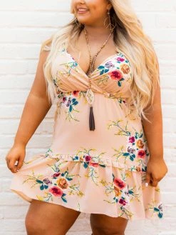 D & J Industies Co., LTD. Flirty Little Thing Dress - Tan Floral New Arrivals 8 D & J Industies Co., LTD. Flirty Little Thing Dress - Tan Floral New Arrivals