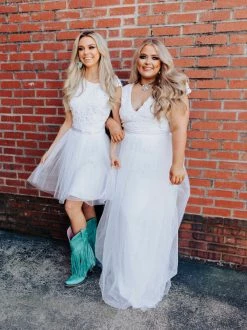 D & J Industries She's A Sweetheart Dress - White