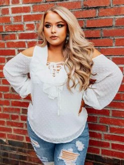 D & J Industries She's Somethin' Top - White