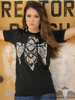 Benita Ceceille Clothing Snake Thunderbird Tee - Black