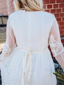 D & J Industries Speechless Dress -Long Sleeve White Dress Bridal 15 D & J Industries Speechless Dress -Long Sleeve White Dress Bridal